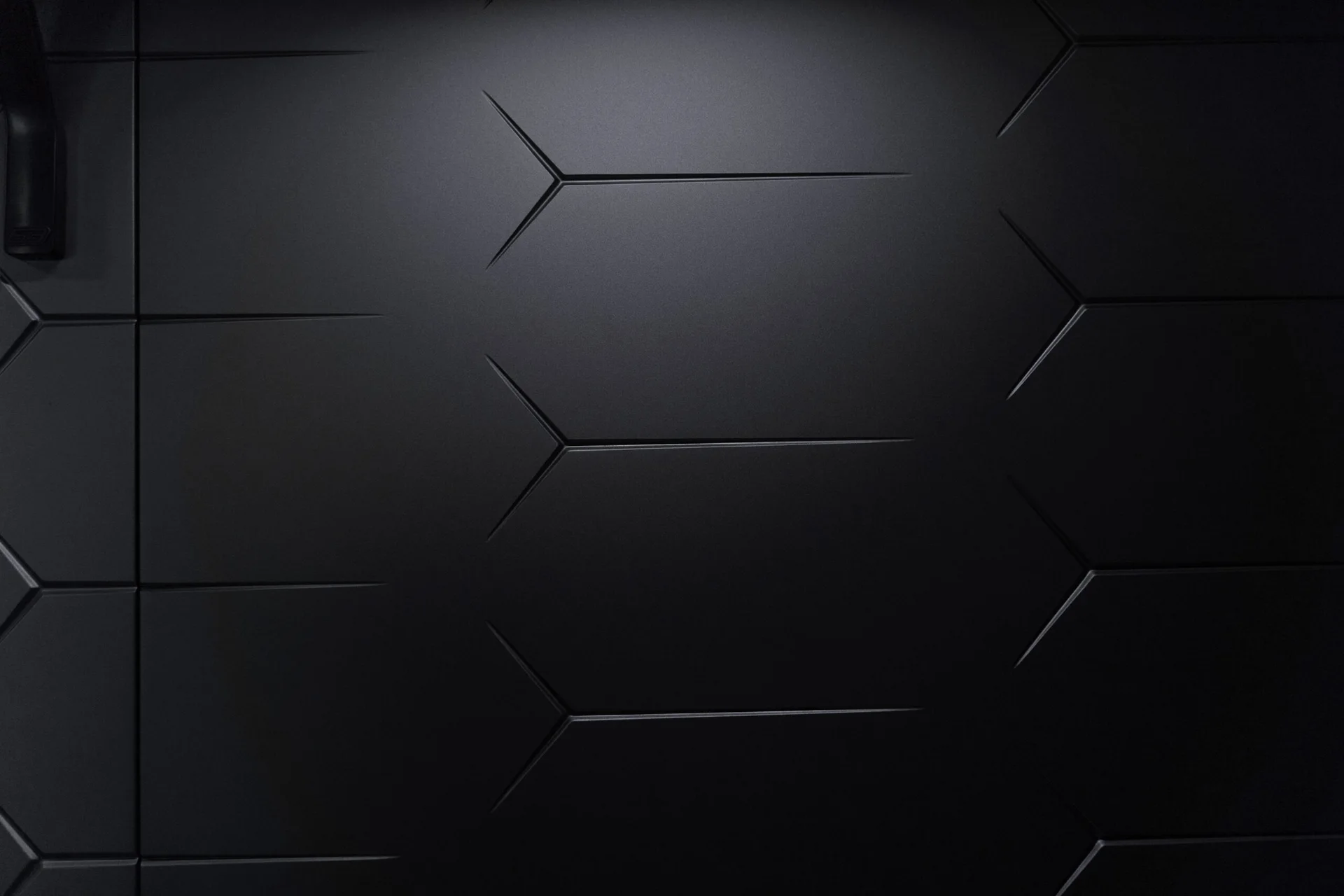 Hexagonal panelling detail aboard the Tecnomar for Lamborghini 63